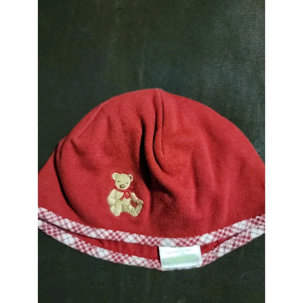 Janie and Jack‎ layette teddy bear Christmas holiday hat 3 6 months